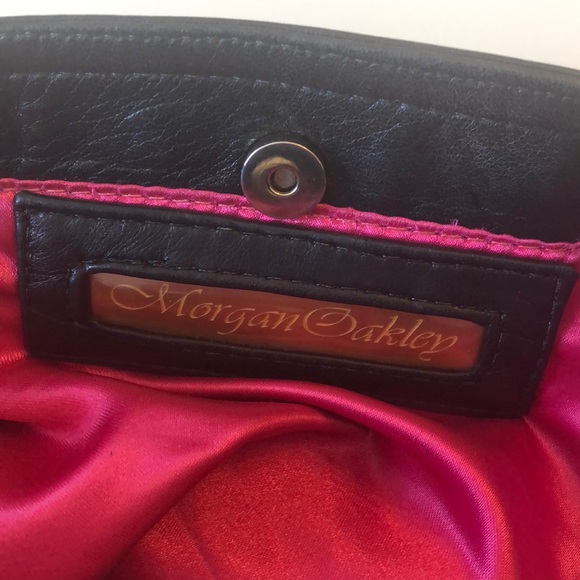 MORGAN OAKLEY Leather Fold Clutch - Picture 4 of 4